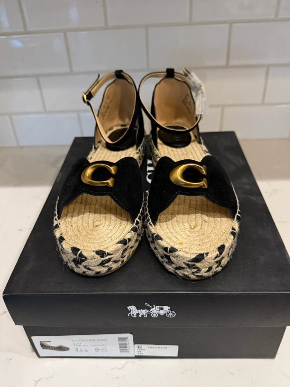 NIB Coach Dillon Suede Espadrilles Size 9.5B Never Worn - Picture 8 of 11